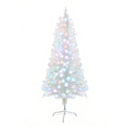 Garden Sanctuary 6ft pre-lit artificial Christmas tree with foldable metal stand, decorated with green branches and lights