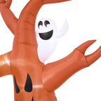 7 FT Halloween Inflatable Dead Tree with Ghosts and Pumpkins