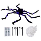 Giant Halloween Spider Decoration with 7m Web