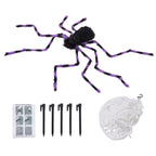 Giant Halloween Spider Decoration with 7m Web