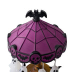 Halloween table lamp by Garden Sanctuary featuring spooky, decorative design with orange and black accents for Halloween decor.
