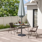 2/4 Pcs Chairs and Outdoor Dining Table