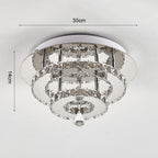 Modern Double-tiers Median-size Crystal LED Ceiling Light