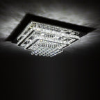 Modern Crystal LED Flush Mount Ceiling Light Fixture