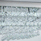 Modern Crystal LED Flush Mount Ceiling Light Fixture