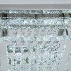 Modern Crystal LED Flush Mount Ceiling Light Fixture