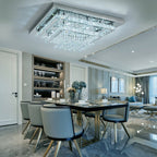 Modern Crystal LED Flush Mount Ceiling Light Fixture