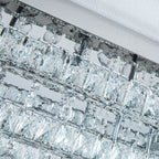 80cm Wide Double-Tier Crystal LED Ceiling Light 100W