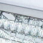 80cm Wide Double-Tier Crystal LED Ceiling Light 100W
