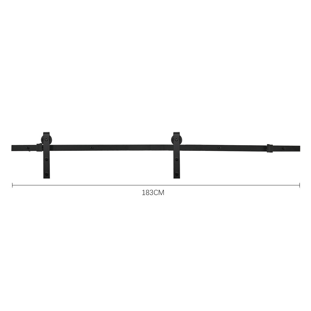 Rustic J Shaped Barn Door Hardware Kit