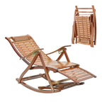 Bamboo Rocking Chair Foldable Recliner