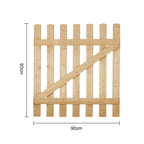 Garden Wood Fence Gate with Latch