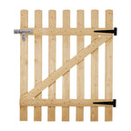 Garden Wood Fence Gate with Latch