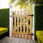 Garden Wood Fence Gate with Latch