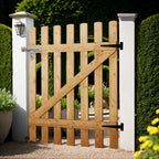 Garden Wood Fence Gate with Latch