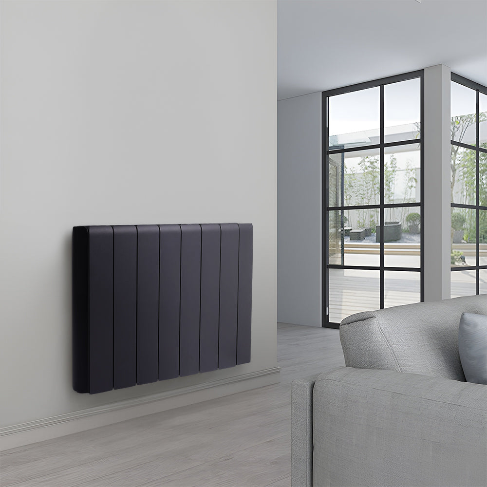 Black Wall Mounted Electric Ceramic Radiator Space Heater