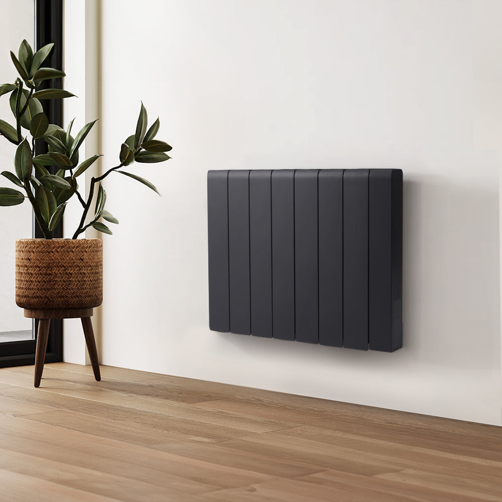 Black Wall Mounted Electric Ceramic Radiator Space Heater