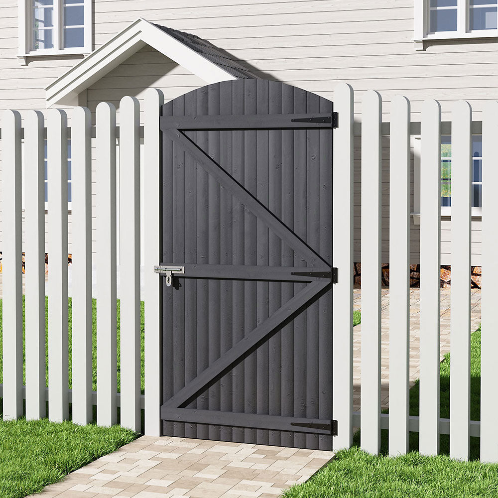 Semi Braced Arch Top Strong Wooden Garden Gate