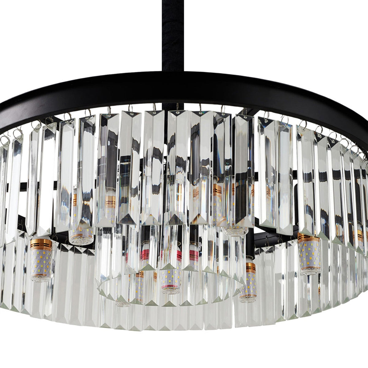 Modern 6-light E14 pendant light by Garden Sanctuary with sleek design and hanging fixtures, ideal for contemporary interior lighting.