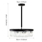 Modern 6-light E14 pendant light by Garden Sanctuary with sleek design and hanging fixture for contemporary interior lighting.