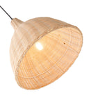 Rattan-Woven Pendant Light