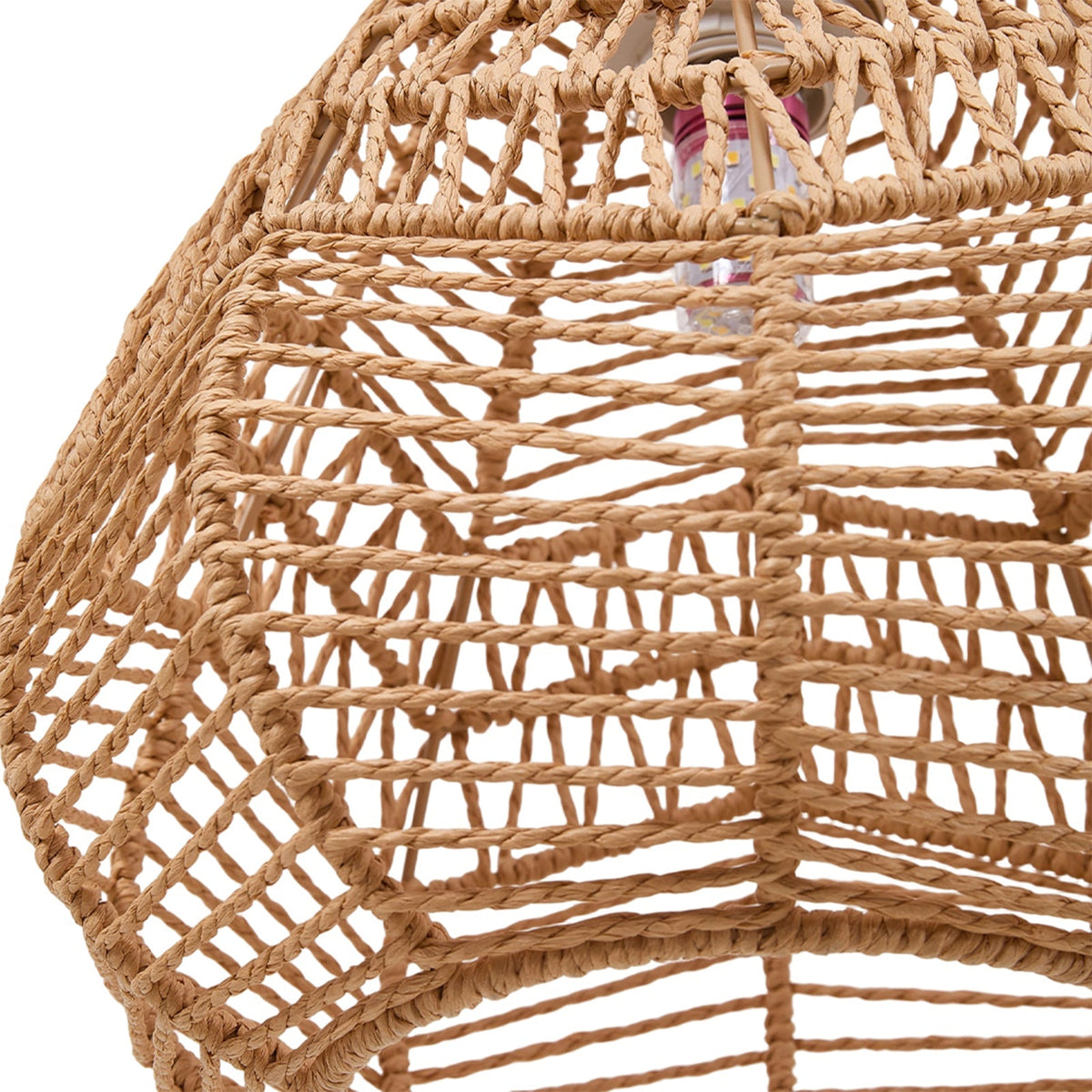 E27 rattan-woven ceiling pendant light from Garden Sanctuary, showcasing a stylish, natural rattan design for modern interiors.