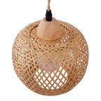 Bamboo Lampshade E27 Wall Light