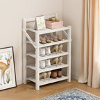 5/6-Tier Foldable Bamboo Shoe Rack