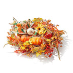Halloween Artificial Pumpkin Maple Leaves Wreath