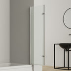 180 Degree Rotation 2-Section Hinged Over Bath Shower Screen