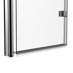 180 Degree Rotation 2-Section Hinged Over Bath Shower Screen