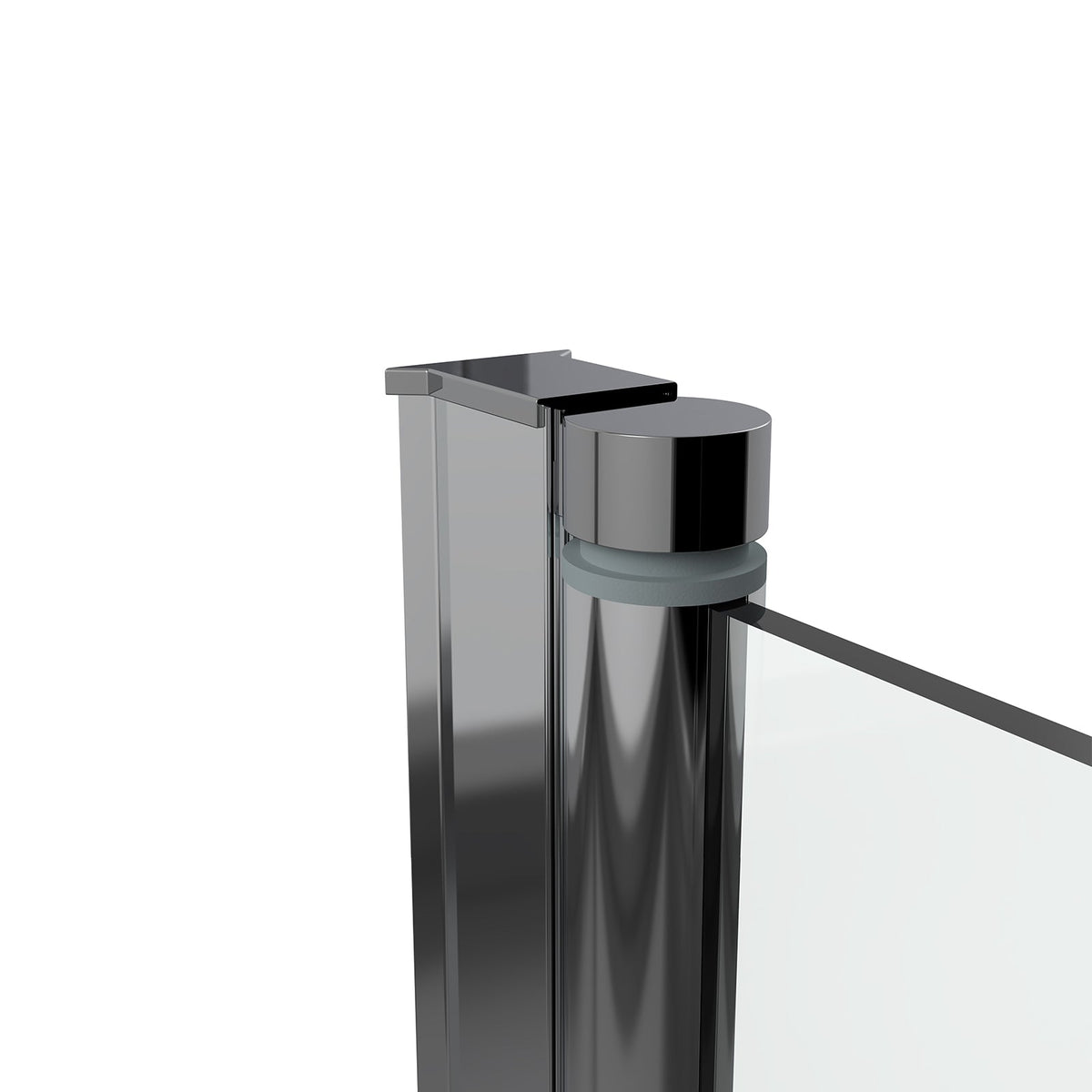 180 Degree Rotation 2-Section Hinged Over Bath Shower Screen