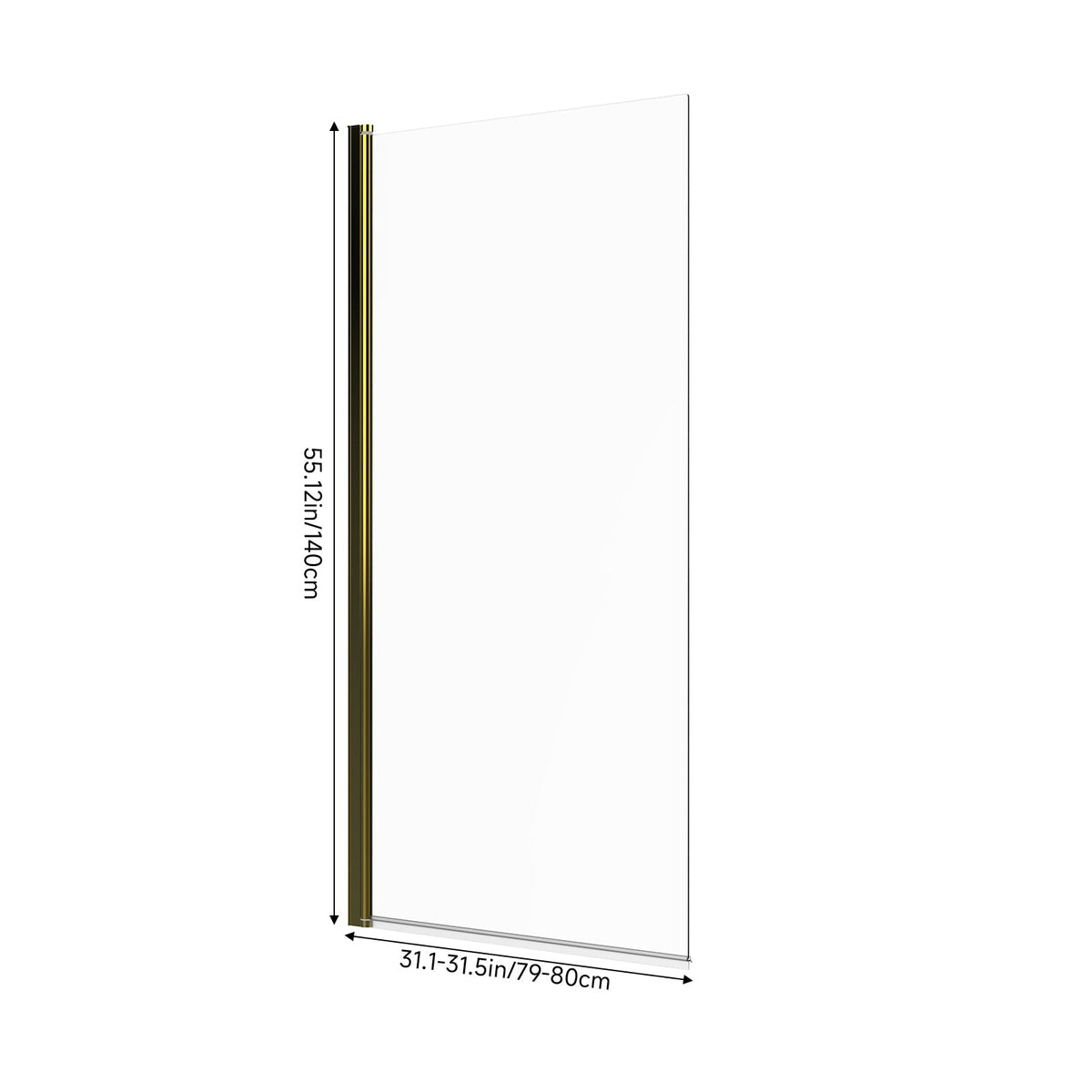 180 Degree Rotation Over Bath Shower Screen