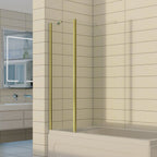 2-Section 180°Pivot Over Bath Shower Screen