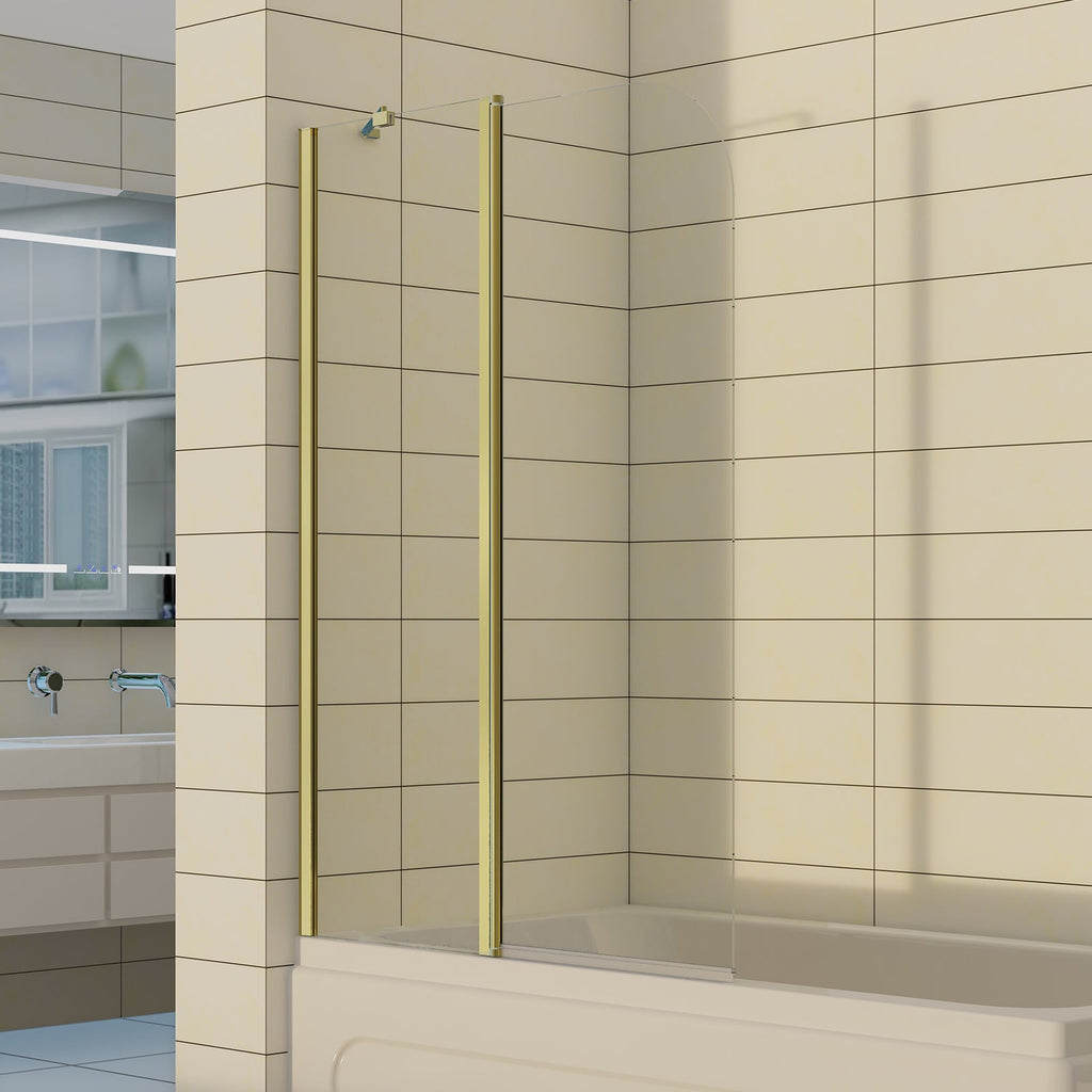 2-Section 180°Pivot Over Bath Shower Screen