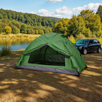 Portable Camping Tent with Detachable Top Cover for 1 Person