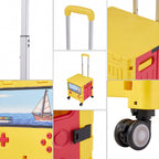 Folding 32L Shopping Trolley Cart with Wheels