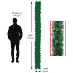 270cm Artificial LED Warm White Light Christmas Garland