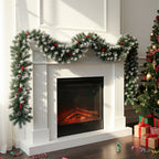 270cm Artificial LED Warm White Light Christmas Garland