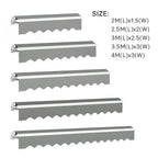 Grey Manual Retractable Patio Awning