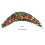 Artificial 180cm Christmas swag by Garden Sanctuary, featuring festive greenery and decorations for front door decor.