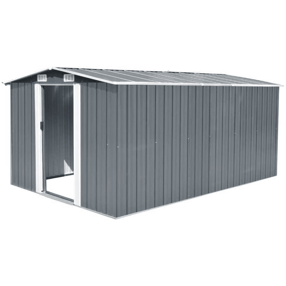 10 x 12 ft Metal Garden Storage Shed with Apex Roof