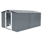 10 x 12 ft Metal Garden Storage Shed with Apex Roof