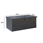 600L Metal Lockable Waterproof Garden Storage Box