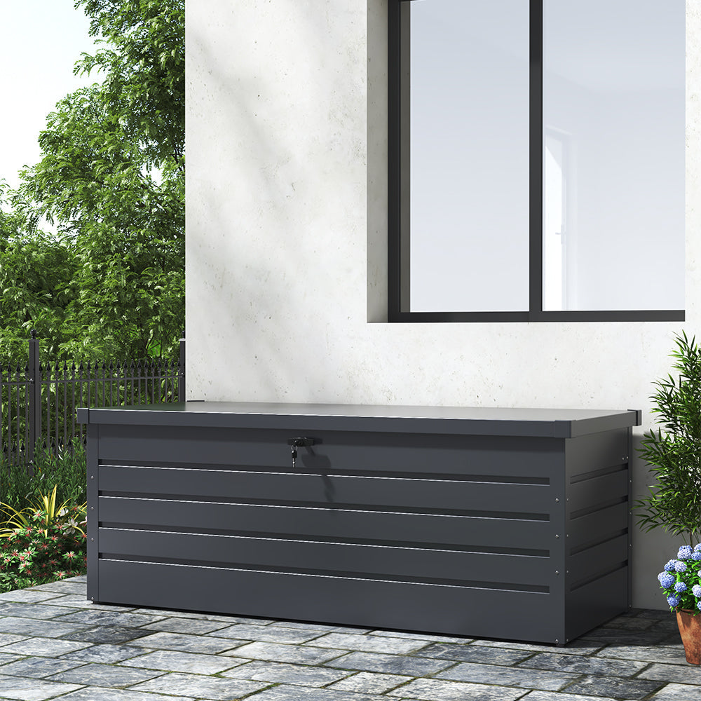 600L Metal Lockable Waterproof Garden Storage Box