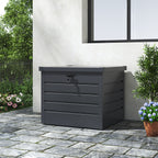 200L Metal Lockable Waterproof Garden Storage Box