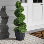 Artificial Topiary Spiral Boxwood Tree