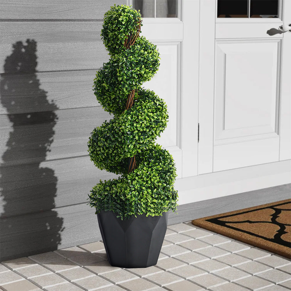 Artificial Topiary Spiral Boxwood Tree