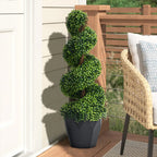 Artificial Topiary Spiral Boxwood Tree