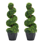 Artificial Topiary Spiral Boxwood Tree